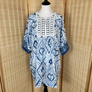 Oscar De La Renta Ikat Swim Coverup Resortwear